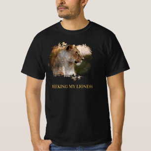 *~* アート AP23芸術的の絵を描LIONESS Tシャツ