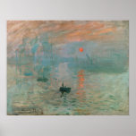 アート – CLAUDE MONET - IMPRESSION SUNRISE ポスター<br><div class="desc">このデザインは、画家クロード・モネ絵を描ー素晴らしフランスの(1840-1926)の有名な最高傑作とキャンバス上の油を描く。ARTシリーズより…</div>