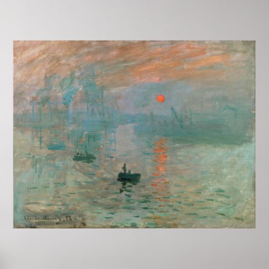 アート – CLAUDE MONET - IMPRESSION SUNRISE ポスター (正面)