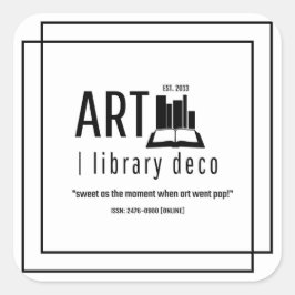 アート | library deco™ -オリジナルロゴデザイン スクエアシール