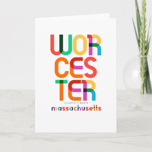 アート、Worcester Massuetts Mid Centuryポップ・アートの、 カード (正面)