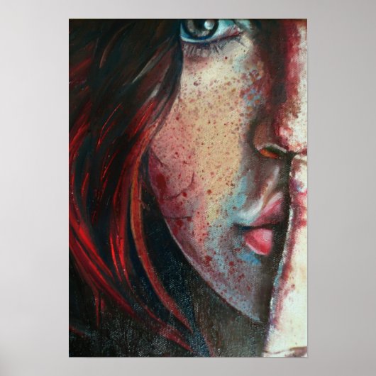 アートbyシルヴィア・リザラーガ油彩画myspace 008 ポスター (正面)