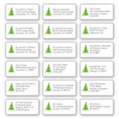 アートChristmas Tree 18個人名住所 シール (正面)