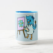 アートDuckling Customizable Artist Coffee Mug ツートーンマグカップ (中央)