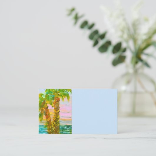 アートPalm Tree汎用名刺 名刺 (スタンド正面)