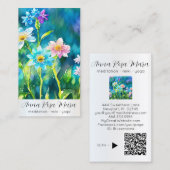 *~*アートQR蓮の水ゆり花AP67 名刺 (正面/裏面)