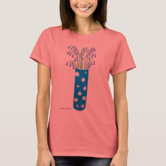 アートTシャツ：まだら付き花瓶とブルーベル Tシャツ