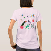 アートTシャツ：オウムと鳥 Tシャツ (裏面)