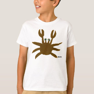 アートTシャツ：カニ熱狂するシーサイドホリデーカモメ Tシャツ