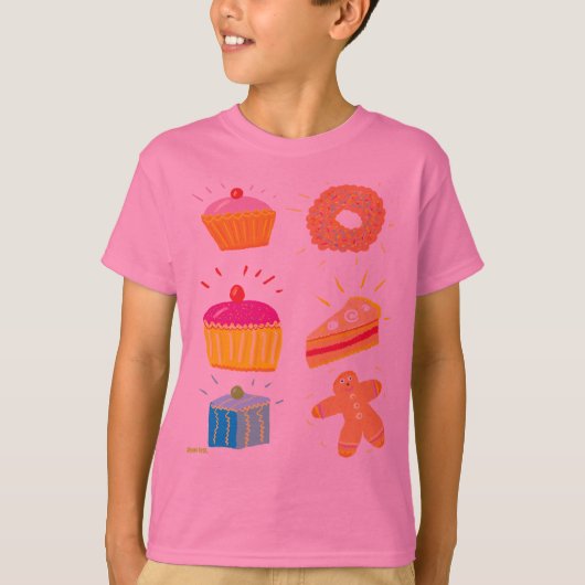 アートTシャツ： Sweetheart Cakes Tシャツ (正面)