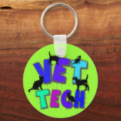 アートVet Tech Gift、アーティスユニークト描デザイン キーホルダー (正面)