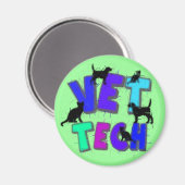 アートVet Tech Gift、アーティスユニークト描デザイン マグネット (正面/裏面)