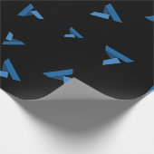 アードカッコいいル暗号通貨のコインサインパターン ラッピングペーパー (角)