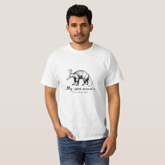 アードバークは私の霊獣だ。なぜ頼だ! Tシャツ (正面フル)