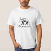 アードバークは私の霊獣だ。なぜ頼だ! Tシャツ (正面)