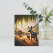 アードボル威厳のあるフ放牧オンラッシュ草原 ポストカード (スタンド正面)