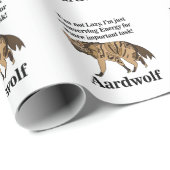 アードヴォルフハイエナファン動物愛好家おもしろい誕生日 ラッピングペーパー (ロールコーナー)