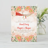 アーナンド・カラージの招待状 & シーク教の結婚式のカード 招待状 (スタンド正面)