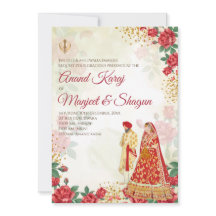 アーナンド・カラージの招待状 & シーク教の結婚式の招待状