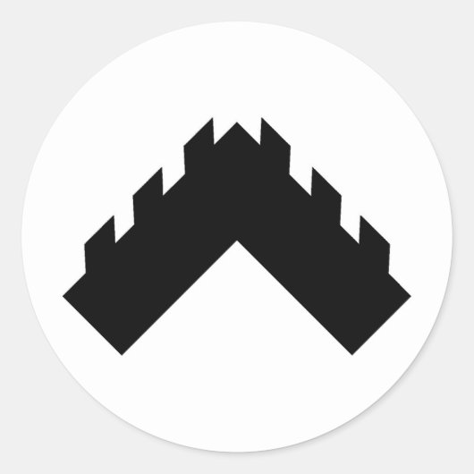 アーニメツサポペースバッジの男爵 ラウンドシール (正面)