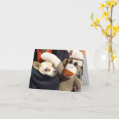 アーニーザソックサルとチワフアカード カード (黄色い花)