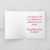 アーニーザソックモンキーセピアバレンタインデーのカード シーズンカード (内部)