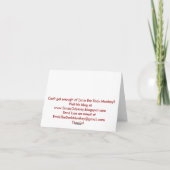 アーニーザソックモンキータイガー回転木馬ノートカード シーズンカード (裏面)