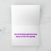 アーニーザソックモンキーフリーレンジピープイースターカード シーズンカード (内部)