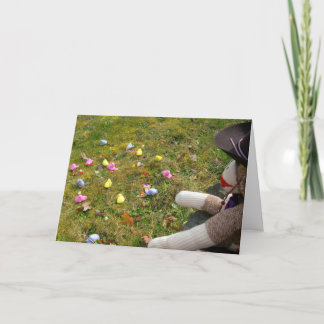 アーニーザソックモンキーフリーレンジピープイースターカード シーズンカード