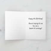 アーニー・ザ・ソックモンキー第6誕生日カード カード (内部)