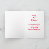 アーニー・ザ・ソックモンキー2ndバースデーカード カード (内部)