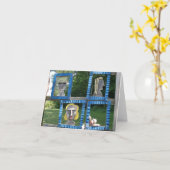 アーニー・ザ・ソックモンキーAs Art Note Card カード (黄色い花)