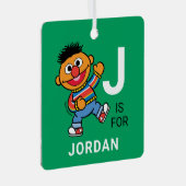 アーニー |名パーソナライズされた前（写真付き） メタルオーナメント (正面右)