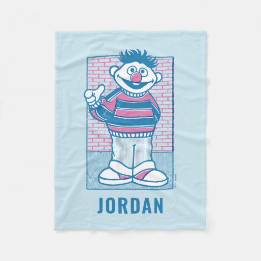 アーニー |U不機嫌、バート? フリースブランケット (正面)