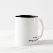 アーネスト&チューリップコーヒーマグ – ジャグリングデイジー ツートーンマグカップ (正面右)