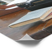 アーネスト・ヘミングウェイのタイプライター、鍵・ウェスト ポスター (角)