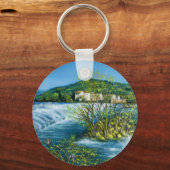 アーノリバーアットロヴェザノフロレンツトスカーナ景観 キーホルダー (正面)