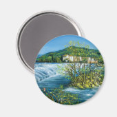 アーノリバーアットロヴェザノフロレンツトスカーナ景観 マグネット (正面/裏面)
