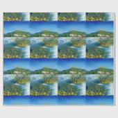 アーノリバーアットロヴェザノフロレンツトスカーナ景観 ラッピングペーパー (フラット)