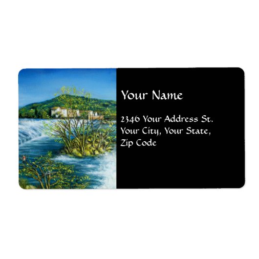 アーノリバーアットロヴェザノフロレンツトスカーナ景観 ラベル (正面)