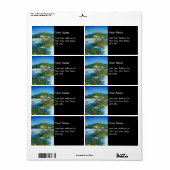 アーノリバーアットロヴェザノフロレンツトスカーナ景観 ラベル (フルシート)