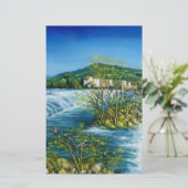 アーノリバーアットロヴェザノフロレンツトスカーナ景観 便箋 (スタンド正面)