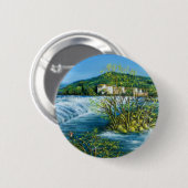 アーノリバーアットロヴェザノフロレンツトスカーナ景観 缶バッジ (正面&裏面)