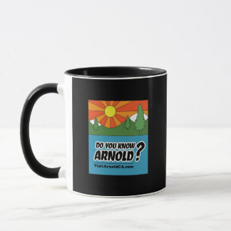 アーノルドを知ってる？VisitArnoldCA Black&White Mug マグカップ