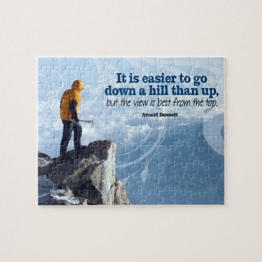 アーノルドベネ感動的ット引用文「トップビュー」 ジグソーパズル (横)