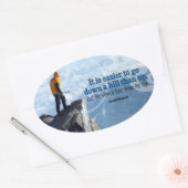 アーノルドベネ感動的ット引用文「トップビュー」 楕円形シール (封筒)