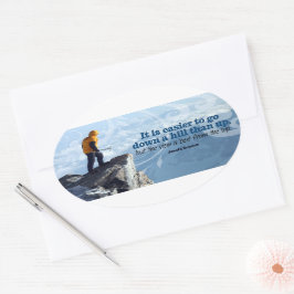 アーノルドベネ感動的ット引用文「トップビュー」 楕円形シール