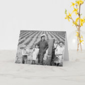 アーノルド家族の新しい農場- 1939年 カード (黄色い花)