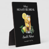 アーノルド・パーマーのシグネチャードリンクカクテルバー看板 フォトプラーク (側面)