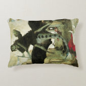 アーノルド・ボクリンの疫病象徴ヴィンテージ アクセントクッション (正面)